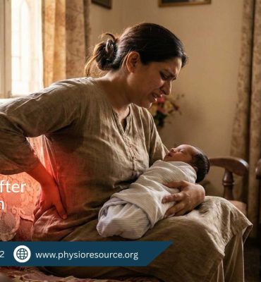 Back pain after C-section treatment at Physio Resource, Lahore