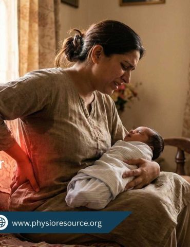 Back pain after C-section treatment at Physio Resource, Lahore