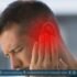 Close-up of a man covering his ear with a pained expression, symbolizing tinnitus or ringing in the ear