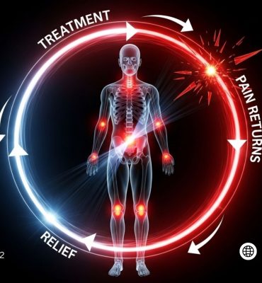 Physiotherapist explaining why pain can return after treatment and how physiotherapy helps