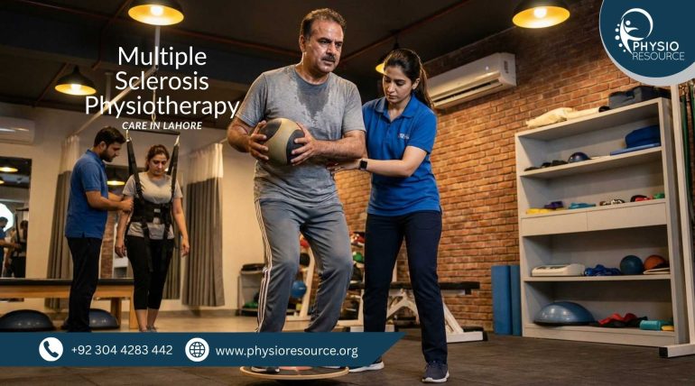Physio Resource image showing multiple sclerosis physiotherapy care in a professional Lahore rehabilitation clinic