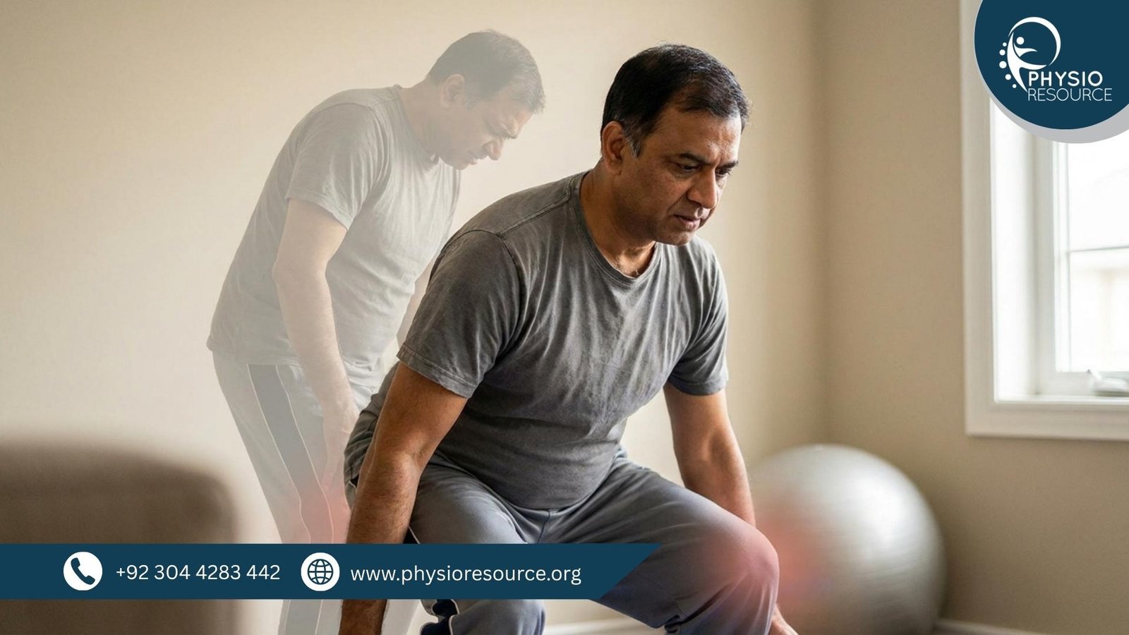 Pain is gone but muscle weakness remains during recovery, highlighting need for continued physiotherapy exercises by Physio Resource Lahore