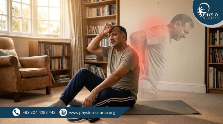 Stopping physiotherapy early leads to pain returning and incomplete recovery, highlighting importance of full rehab at Physio Resource Lahore