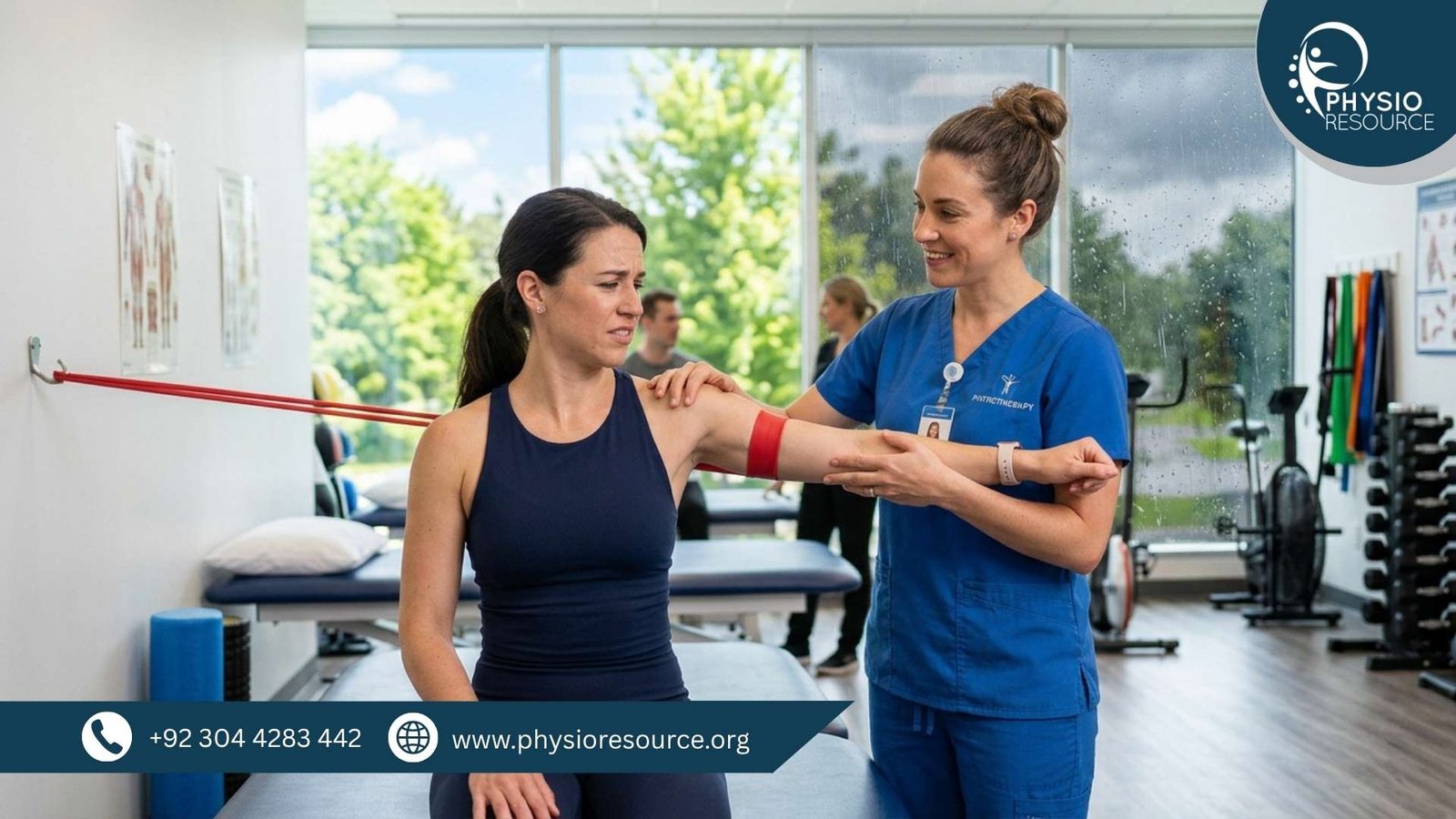 Patient receiving physiotherapy treatment for pain relief in a clinical setting, highlighting year-round care and timely rehabilitation, Physio Resource