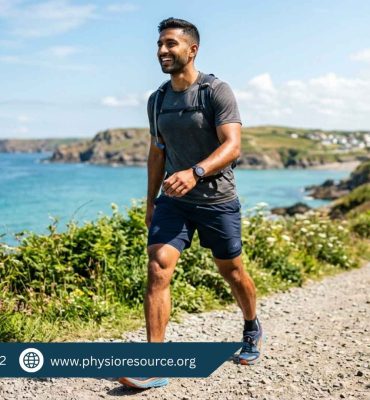 Person maintaining strong and healthy knees while walking and exercising in summer, demonstrating mobility and injury prevention techniques, Physio Resource Lahore