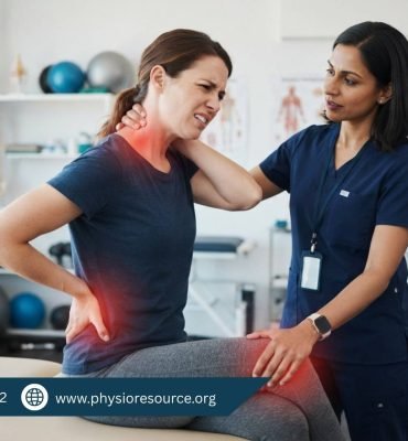 Person experiencing neck, back, and knee pain with visible discomfort, highlighting warning signs that require professional physiotherapy, Physio Resource