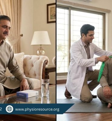 Pakistani adult with back pain comparing physiotherapy and pain relief medication – Physio Resource