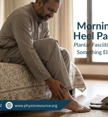 Morning heel pain when taking first steps explained by Physio Resource