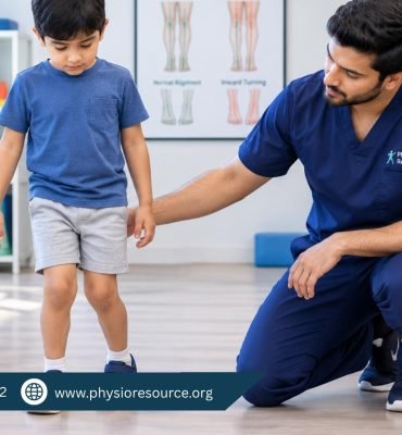 Child's feet turning inward while walking explained by Physio Resource
